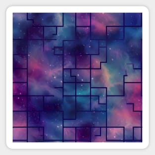 Limitless Distance - Infinite Nebula Seamless Pattern Sticker